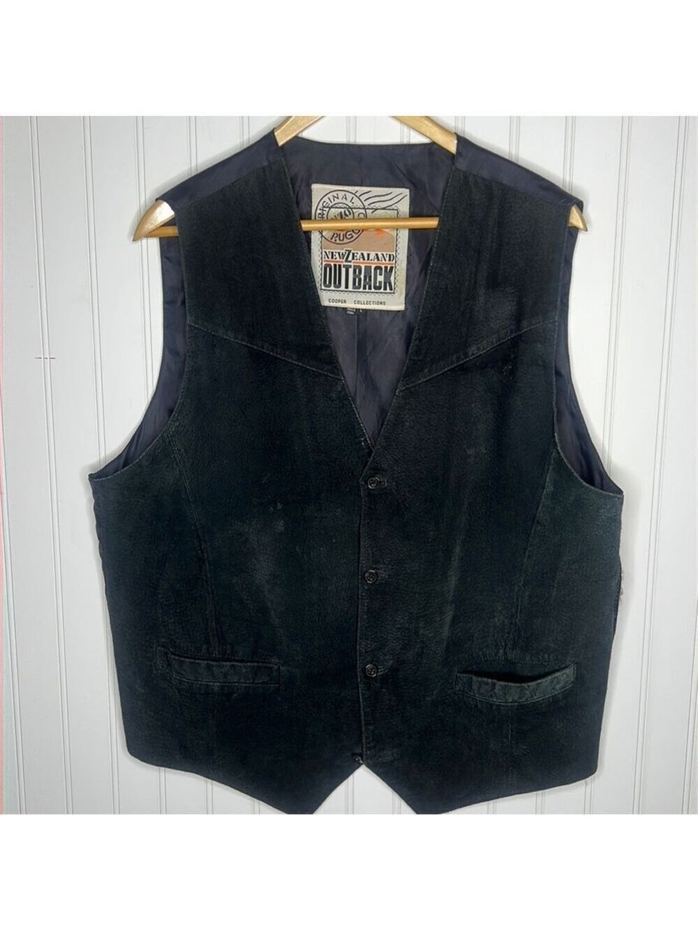 Black leather Vest